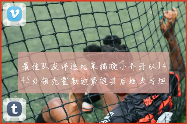 最佳队友评选结果揭晓小乔丹以1445分领先霍勒迪紧随其后姐夫与坦普尔并列第34位